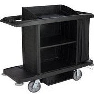 Load image into Gallery viewer, TROLLEY Room Serv. Black H/Duty - 2 Bag