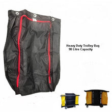 Load image into Gallery viewer, TROLLEY Room Serv. Black H/Duty - 2 Bag
