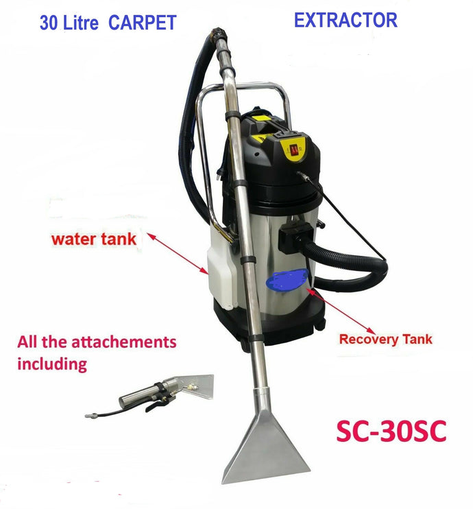 CARPET EXTRACTOR 30 Litre Stainless Steel