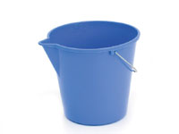 BUCKET 12Ltr PVC H/Duty B/G/Y/R